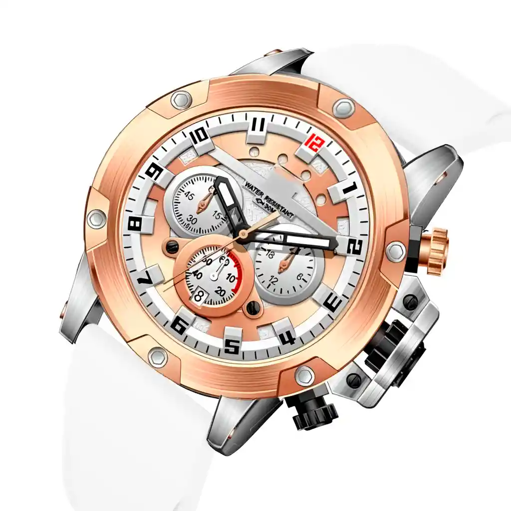 Reloj G-force H3958g Cronografo Funcional Goma + Estuche