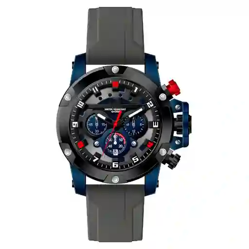 Reloj G-force H3958g Cronografo Funcional Goma + Estuche