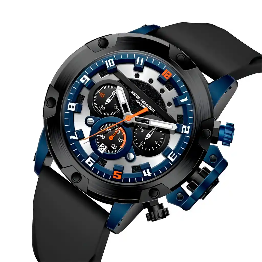 Reloj G-force H3958g Cronografo Funcional Goma + Estuche