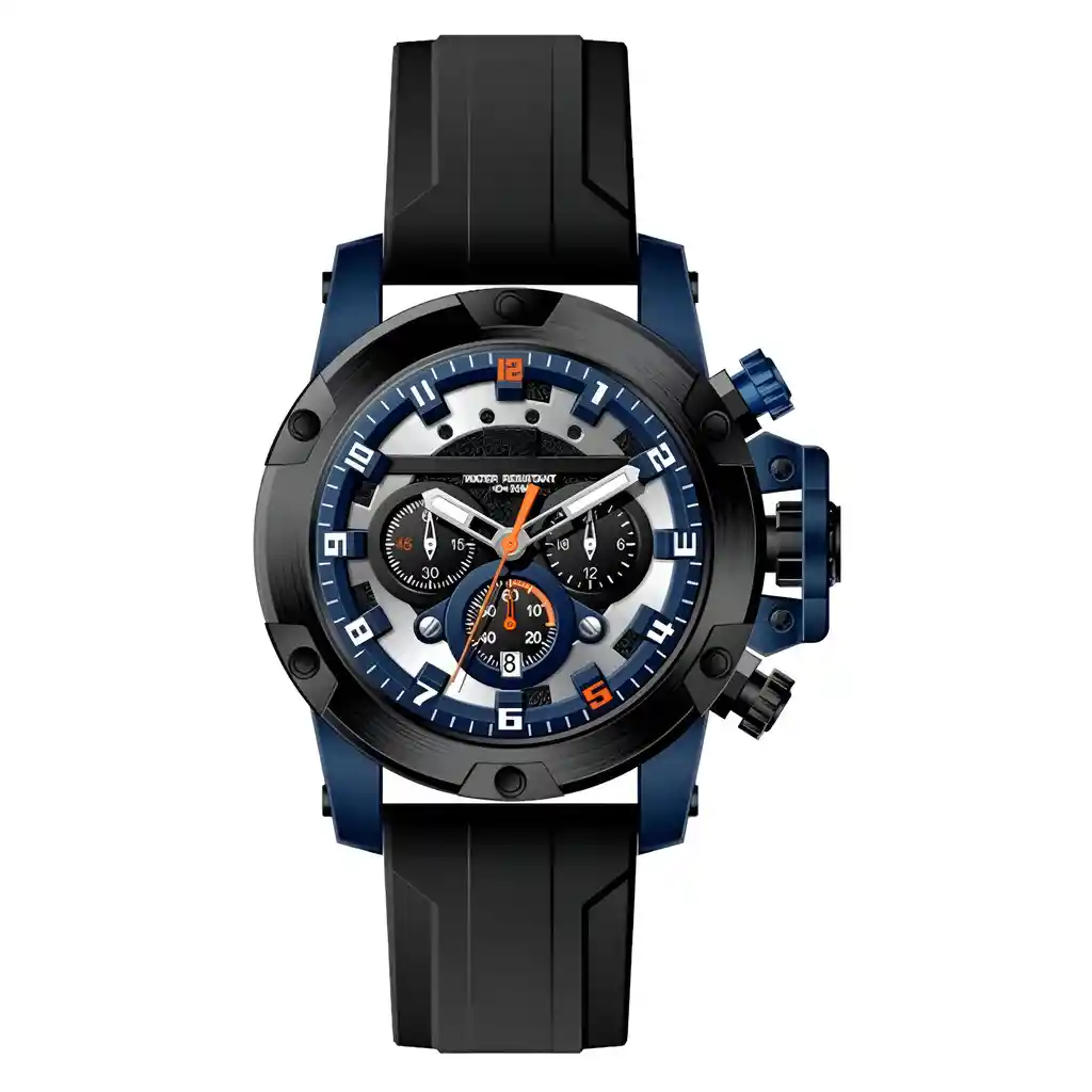 Reloj G-force H3958g Cronografo Funcional Goma + Estuche
