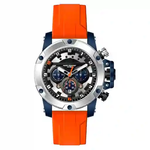 Reloj G-force H3958g Cronografo Funcional Goma + Estuche