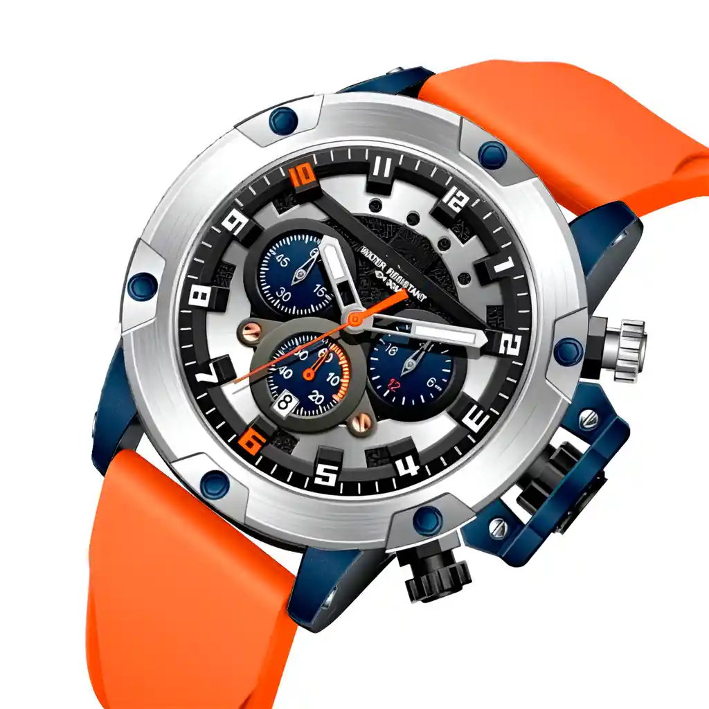 Reloj G-force H3958g Cronografo Funcional Goma + Estuche