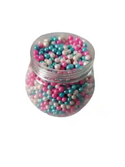 Perlas Comestibles Dulces Colores Surtidos #4 X125grs