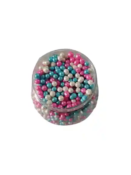 Perlas Comestibles Dulces Colores Surtidos #4 X125grs