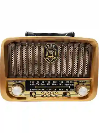 Radio Diseño Antiguo Recargable Am, Fm, Sw Bluetooth, Usb, Sd, Power Bank - Milan Jx 209
