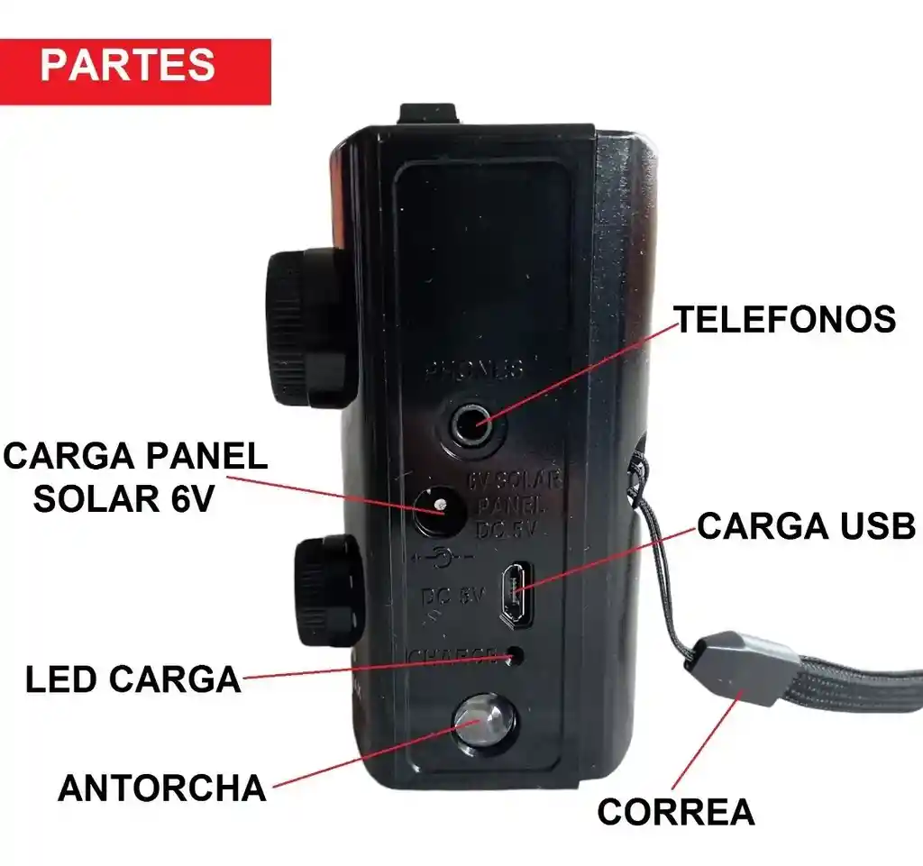 Radio Diseño Antiguo Recargable Am, Fm, Sw Bluetooth, Usb, Sd, Power Bank - Foxtech