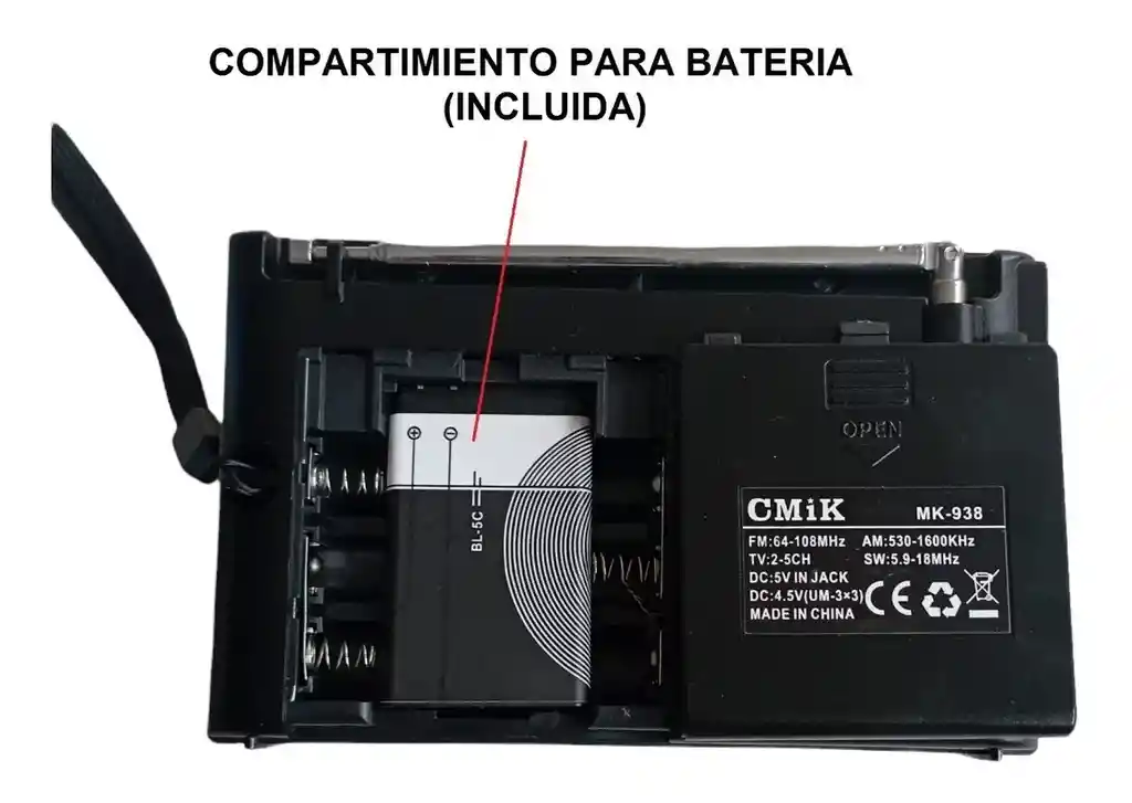 Radio Diseño Antiguo Recargable Am, Fm, Sw Bluetooth, Usb, Sd, Power Bank - Foxtech