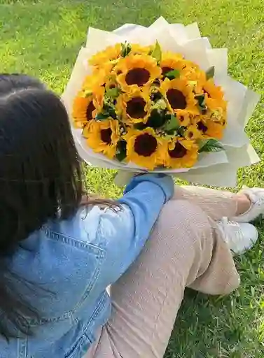 Ramillete De 10 Girasol Mama
