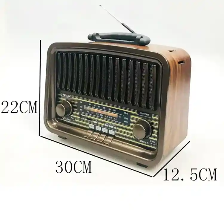 Radio Diseño Antiguo Recargable Am, Fm, Sw Bluetooth, Usb, Sd, Power Bank - Nápoles Jx 211