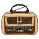 Radio Diseño Antiguo Recargable Am, Fm, Sw, Bluetooth, Usb, Sd, Power Bank - Nns 8068 Bt Vintage
