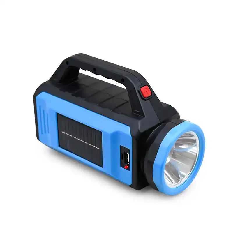 Linterna Solar 2 En 1 Recargable, Power Bank, Emergencia - Camping