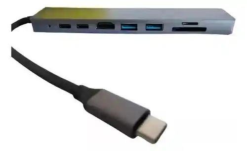 Hub Adaptador Usb Tipo C 8 En 1 Para Mac Macbook Windows