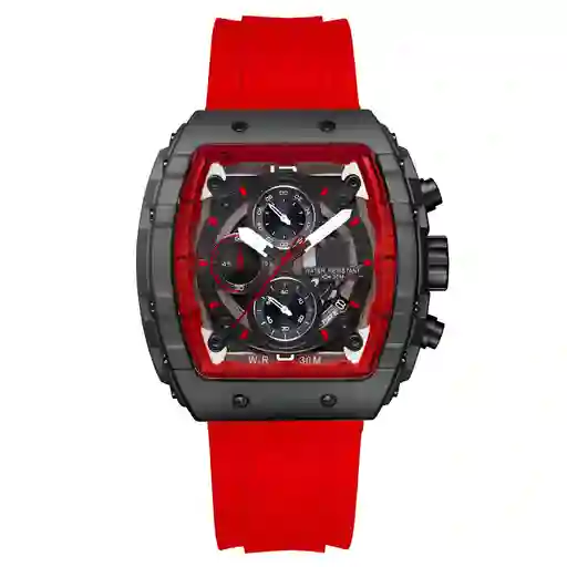 Reloj G-force H3996g Cronografo Funcional Goma + Estuche