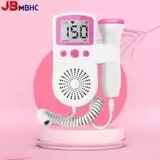 Audífono Cardíaco Para Bebés, Monitor De Sonar Doppler Fetal Rosado