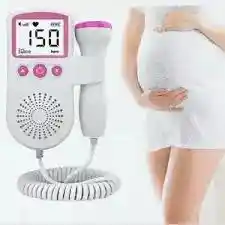 Audífono Cardíaco Para Bebés, Monitor De Sonar Doppler Fetal Rosado