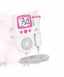 Audífono Cardíaco Para Bebés, Monitor De Sonar Doppler Fetal Rosado