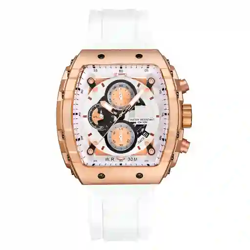 Reloj G-force H3996g Cronografo Funcional Goma + Estuche