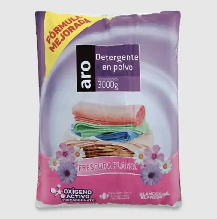 Detergente En Polvo Aro Floral 3kg