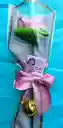 Feliz Día De La Madre Solitario Rosa Rosada Con Chocolate