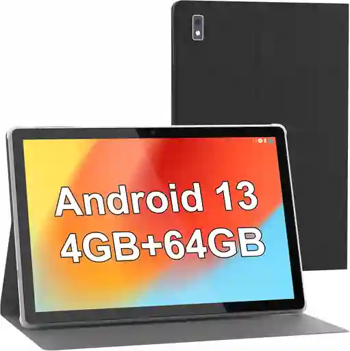 Tablet 10.1 Android 13 Quad Core 4gb Ram 64gb Rom Con Funda