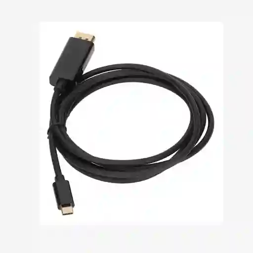 Cable Displayport A Displayport Tipo C 4k 60 Hz 1.8 Metros Color Negro