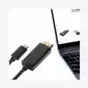 Cable Displayport A Displayport Tipo C 4k 60 Hz 1.8 Metros Color Negro