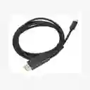 Cable Displayport A Displayport Tipo C 4k 60 Hz 1.8 Metros Color Negro