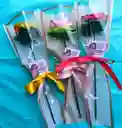 Feliz Día Mujer Solitario Rosa Eterna Colores