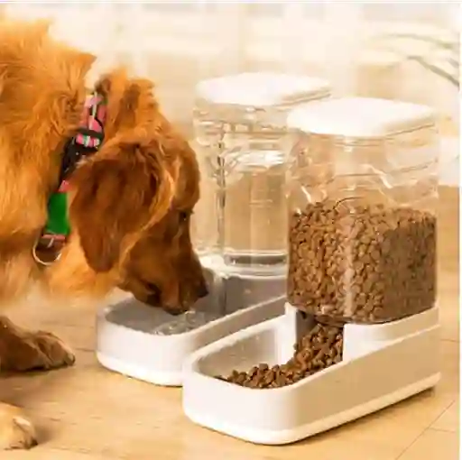 Dispensador Comida Mascotas Automático Pack 2 Unidades