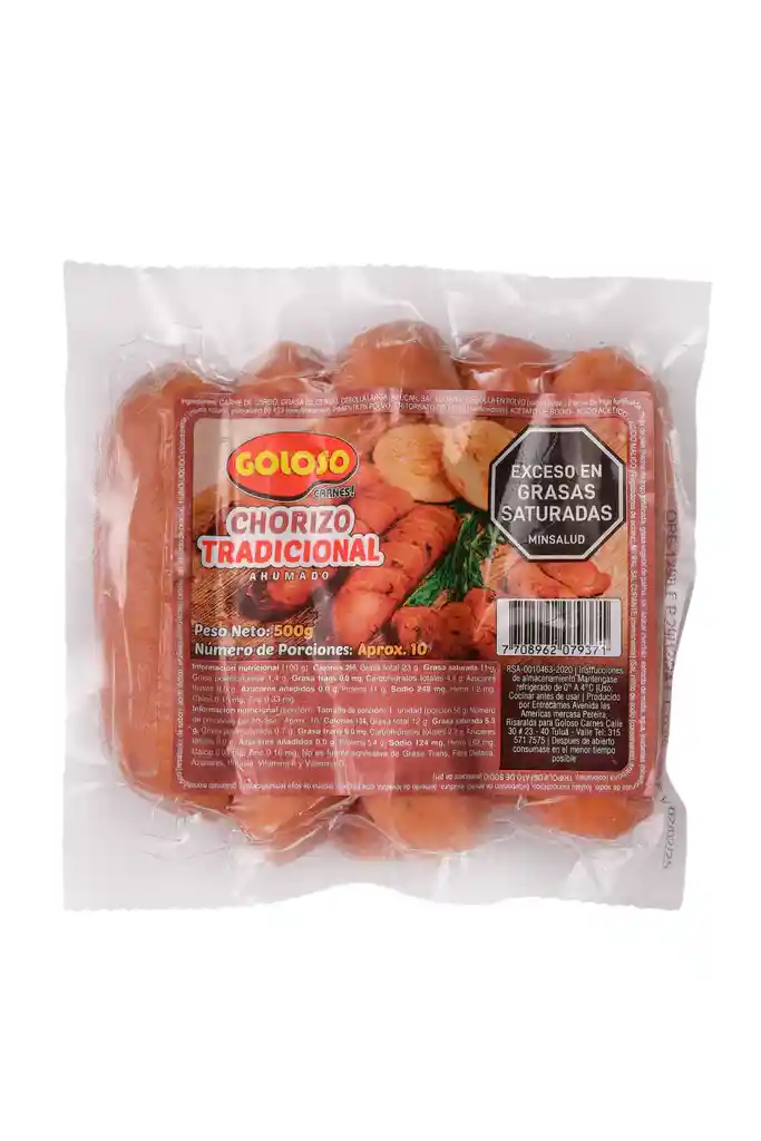 Goloso Chorizo Tradicional X 10