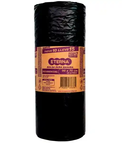 Bolsas Residencial 90cm X 70 Cm Negra