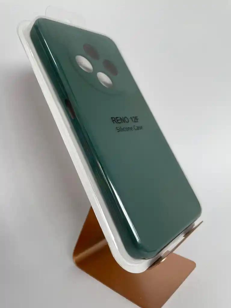 Silicon Case Oppo Reno 12f Verde Oscuro
