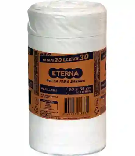 Bolsas Blancas Papelera 50cm X 55cm