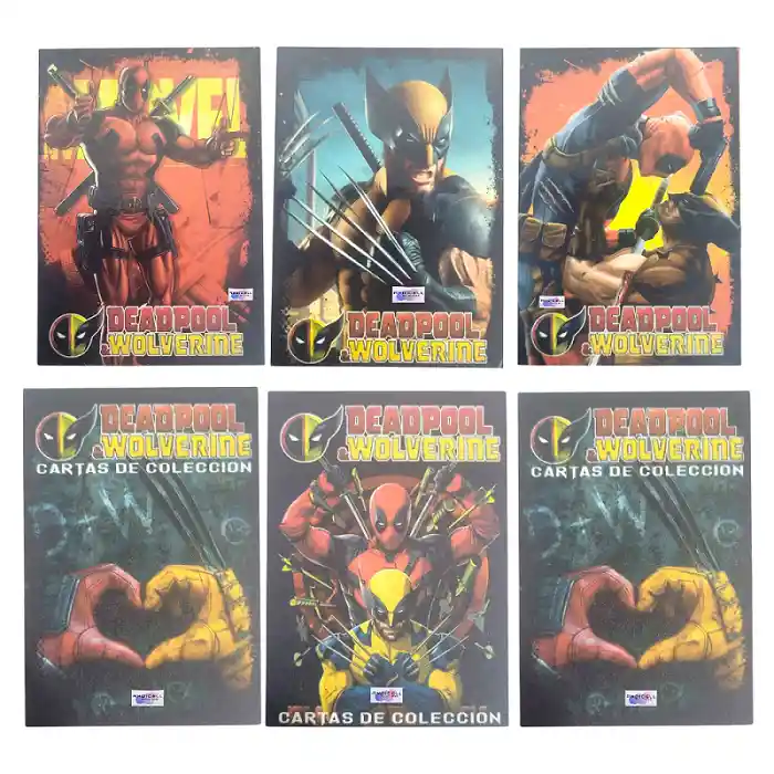 50 Sobres Cartas Deadpool Coleccionables