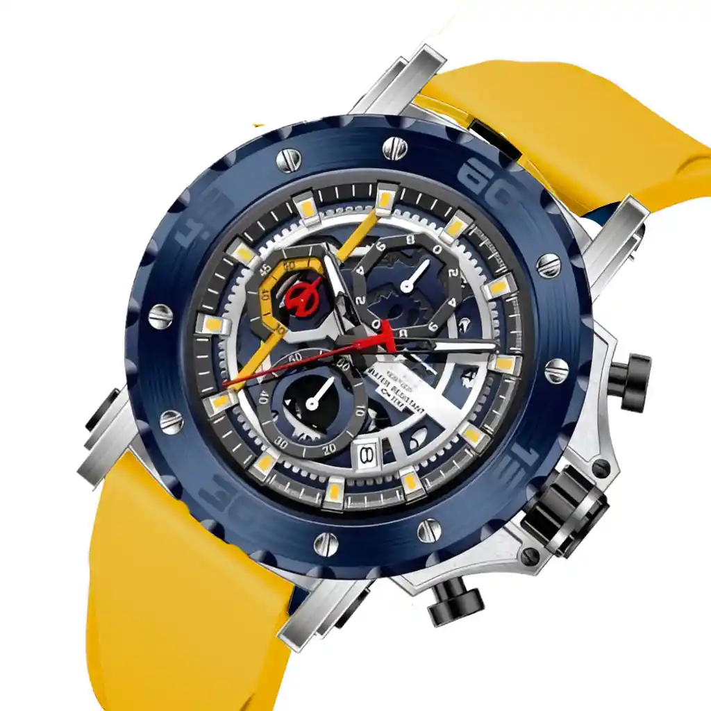 Reloj G-force H3959g Cronografo Funcional Goma + Estuche
