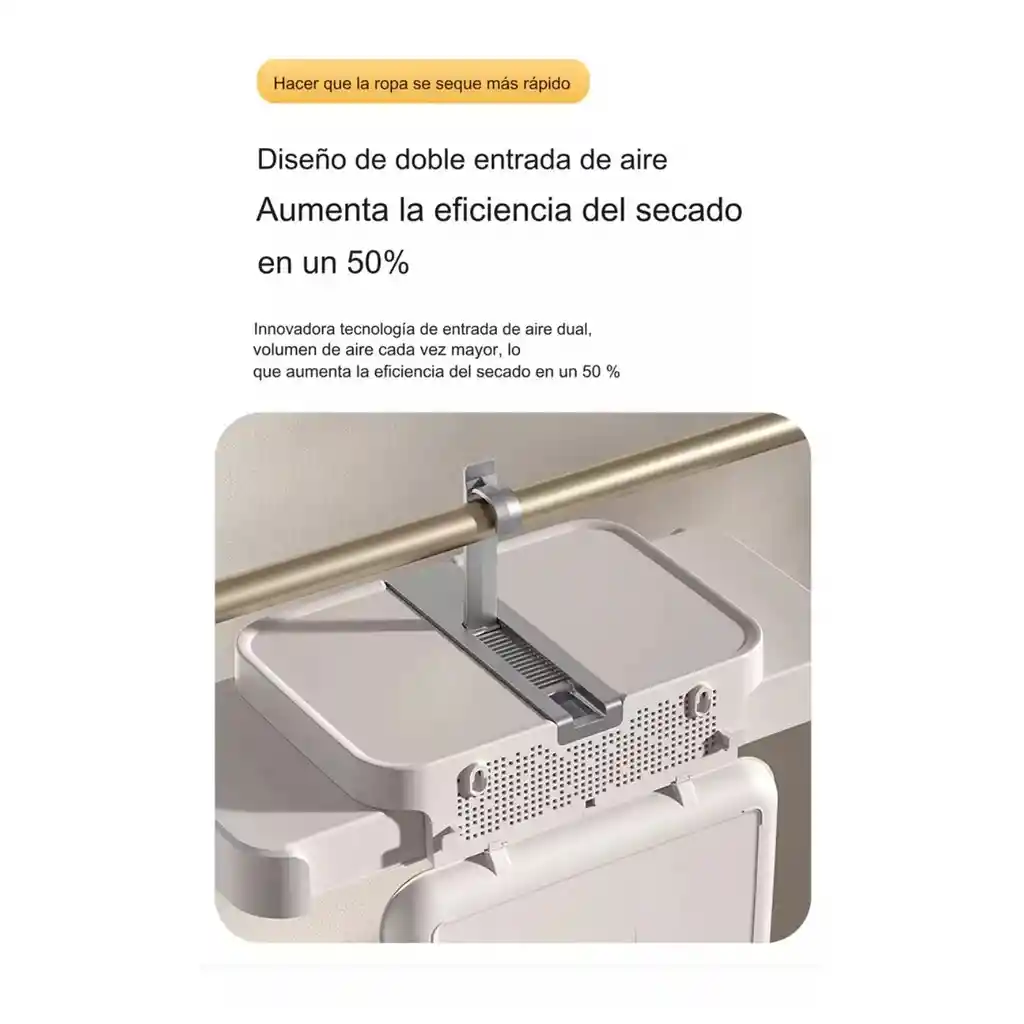Secadora Eléctrica Plegable 600w Hasta 10kg 9 Piezas Ropa