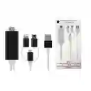 Adaptador 3 En 1 Hdmi A Micro Usb / Lightning / Tipo-c (a5-14)