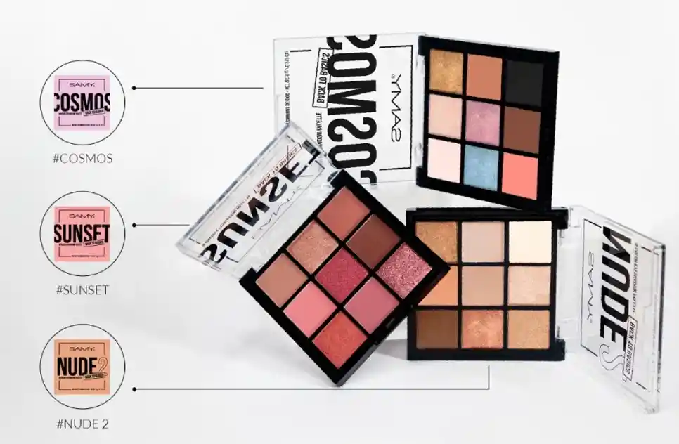 Samy Paleta De Sombras X9 9g (especificar Tono En Pedido)
