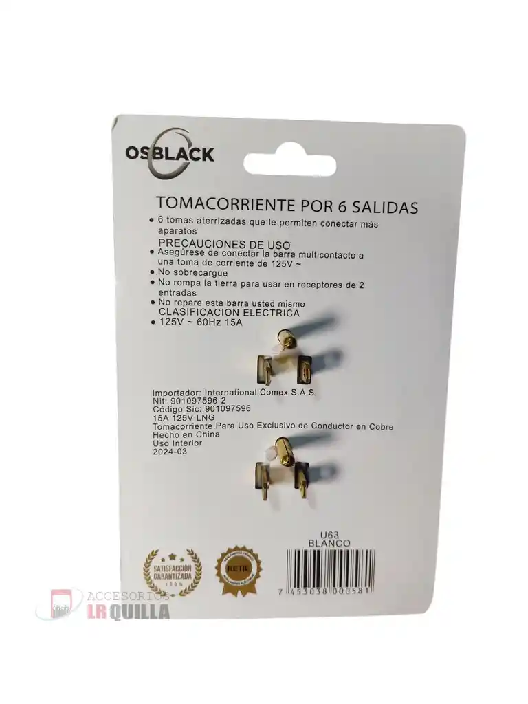 Adaptador Multitoma X6 Tomas