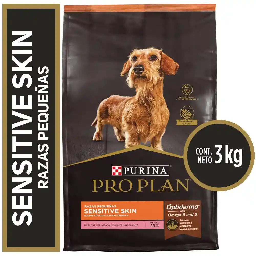 Proplan Perro Adulto Sensitive Skin Raza Pequeña 3kg