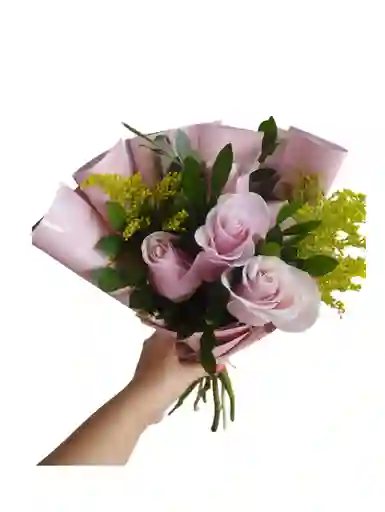 Buquet De Rosas En Papel Coreano