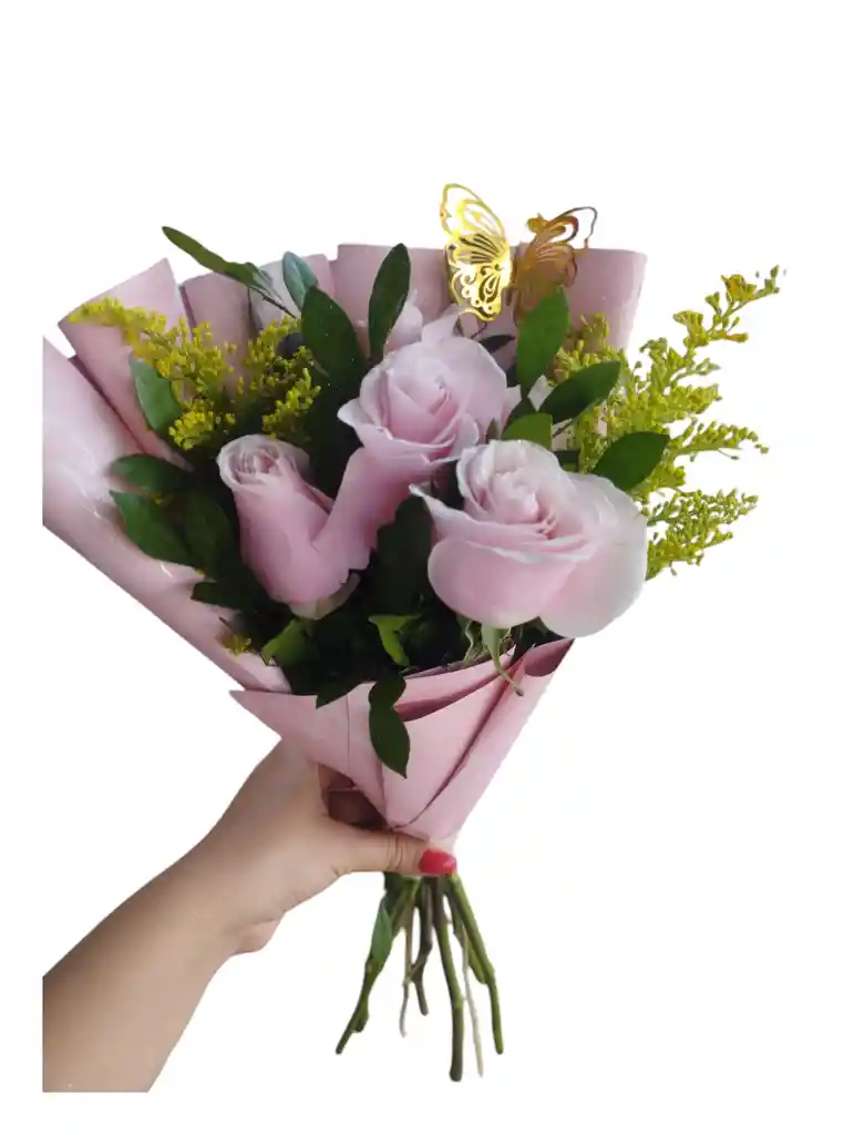 Buquet De Rosas En Papel Coreano