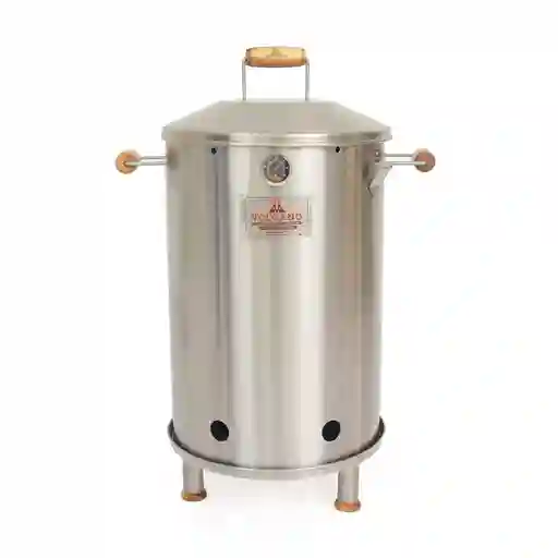 Asador Barril Marte Mediano Manijas Madera Teca