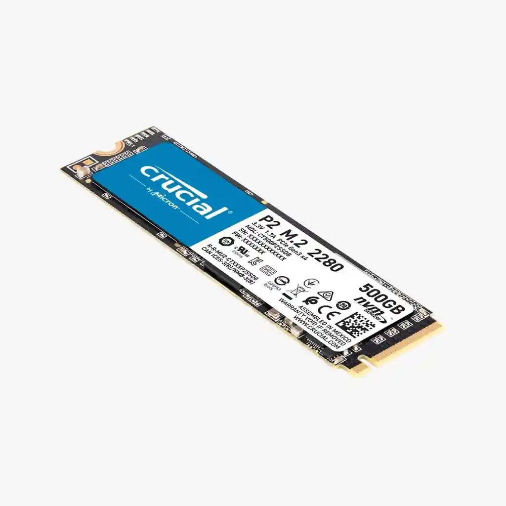Ssd M.2 2280 Crucial 500 Gb P2 Pcie