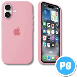 Estuche Silicona Rosado Para Iphone 16
