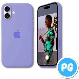 Estuche Silicona Lila Para Iphone 16