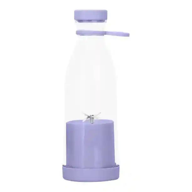 Vaso Licuadora Portátil Recargable 420ml Y 6 Aspas/ Lila