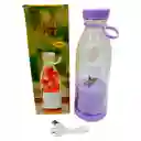 Vaso Licuadora Portátil Recargable 420ml Y 6 Aspas/ Lila
