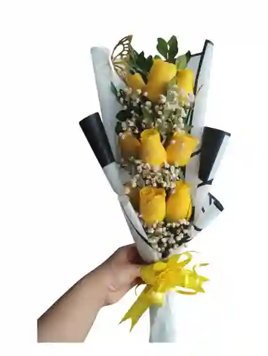 Buquet De Rosas Con Papel Coreano
