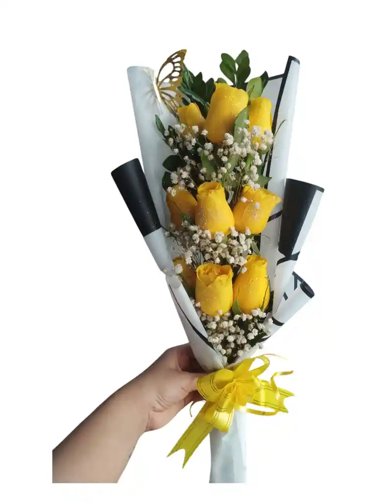Buquet De Rosas Con Papel Coreano